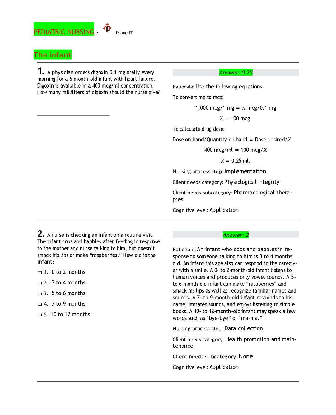 Preview image for Exam (elaborations) NCLEX 2021/2022 Pre-Exam Questions 2021/2022- Latest